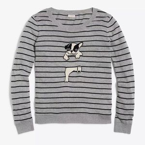 J.Crew French Bulldog Sweater